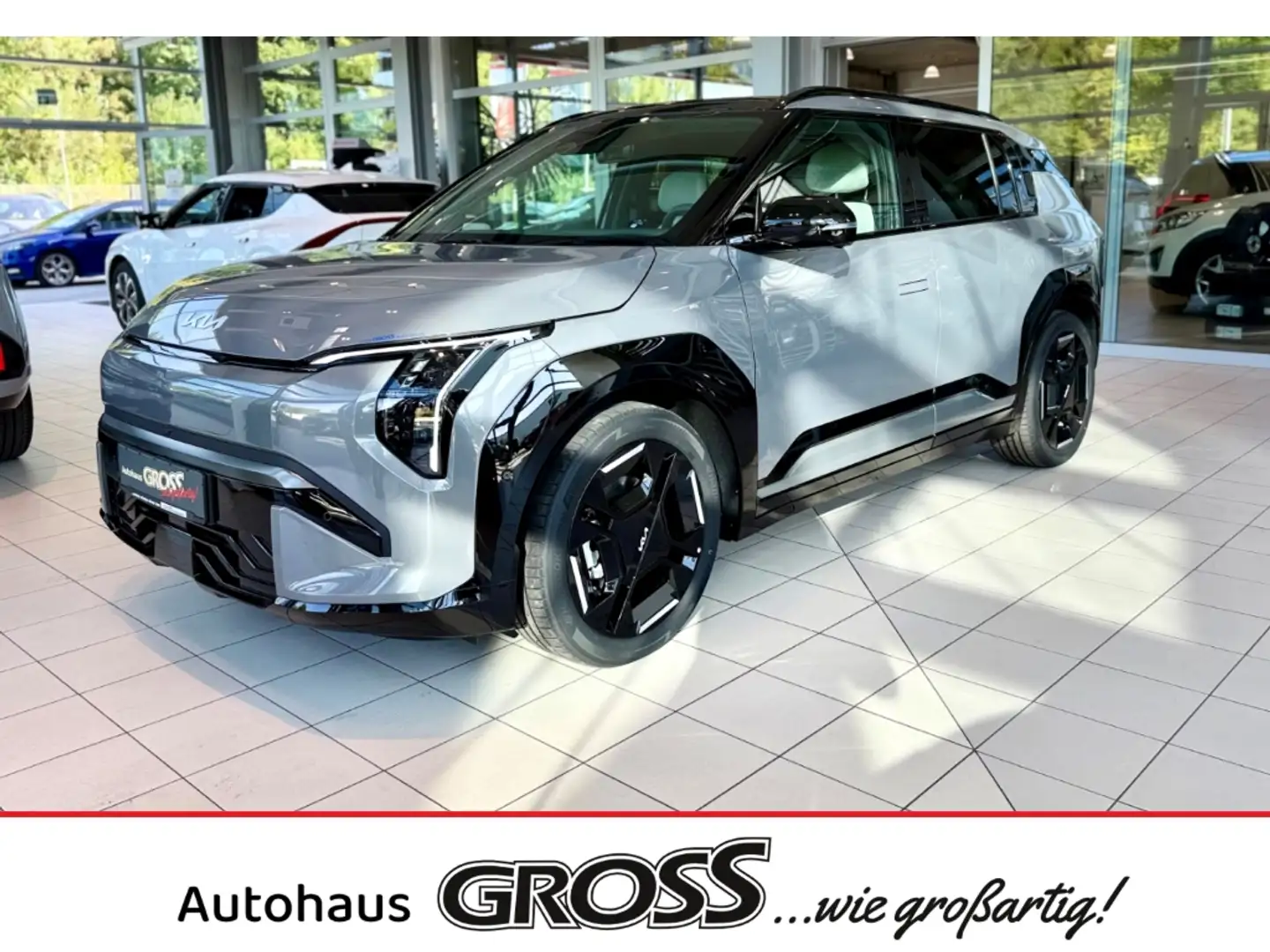 Kia EV3 150 kW GT-line HUD El. Panodach Navi Leder Digital Grau - 1