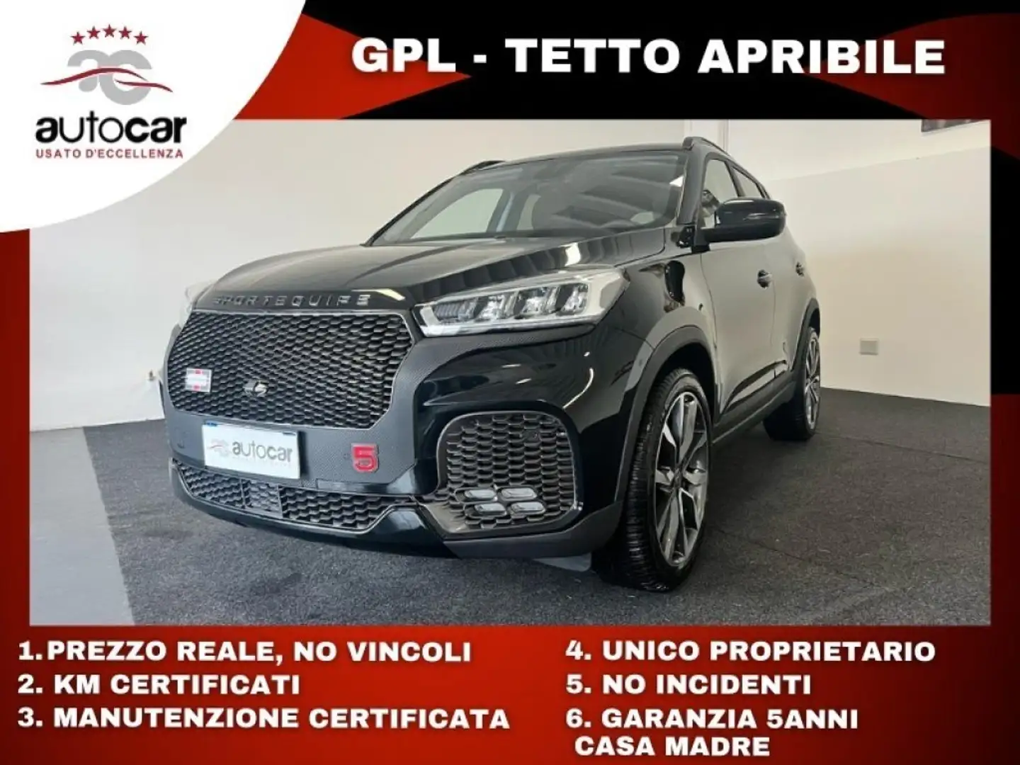 Sportequipe Sportequipe 5 Sportequipe 5 1.5 Turbo CVT GPL Noir - 1