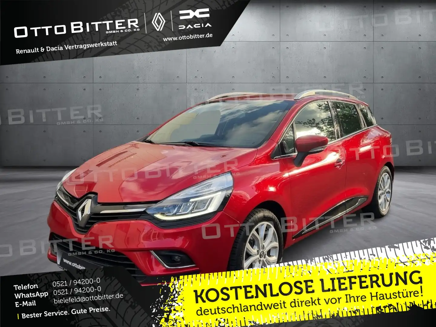 Renault Clio Grandtour TCe120 EDC Intens AUTOMATIK NAVI Roşu - 1
