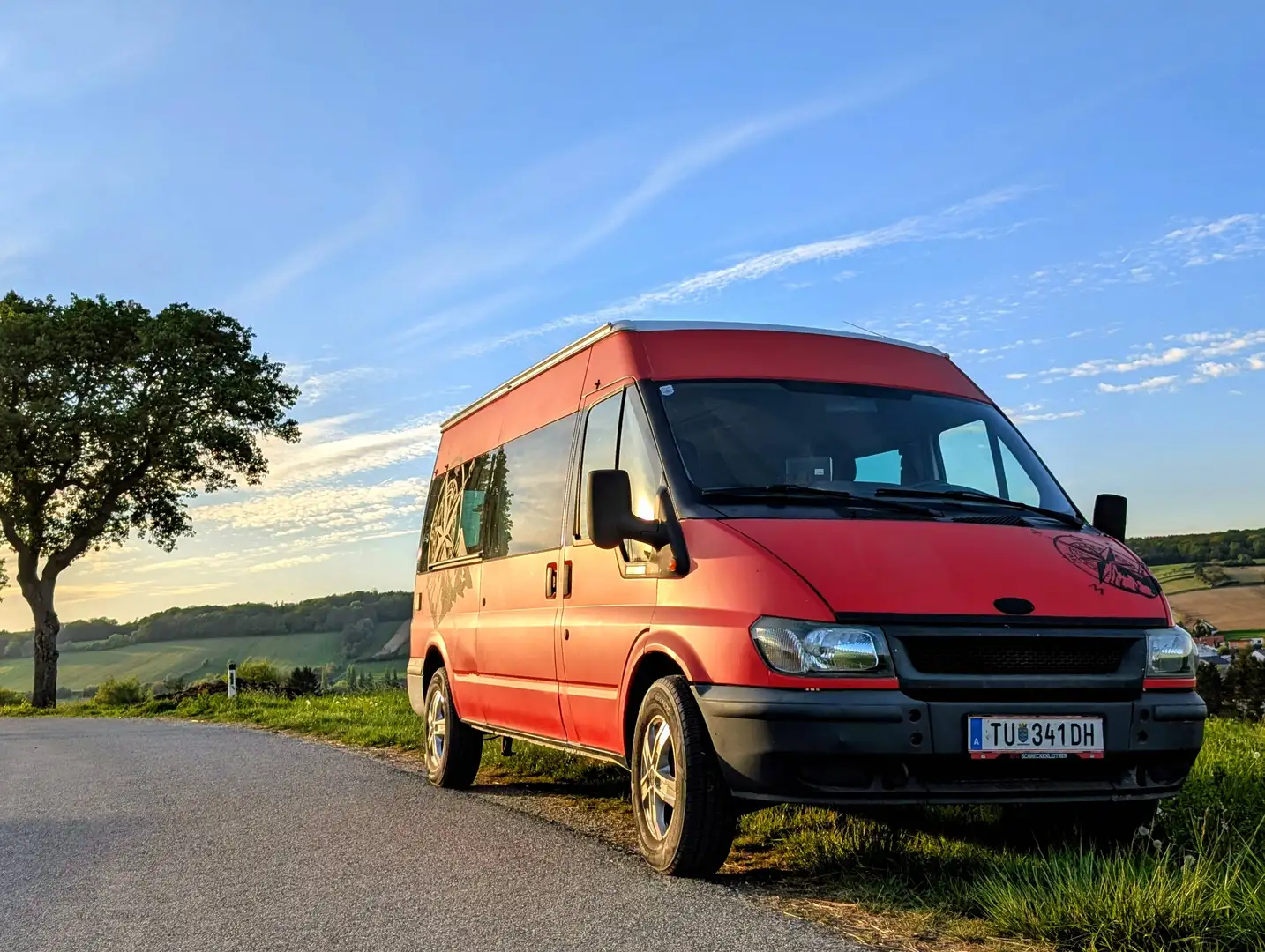 Ford Transit Campingausbau Rot - 1
