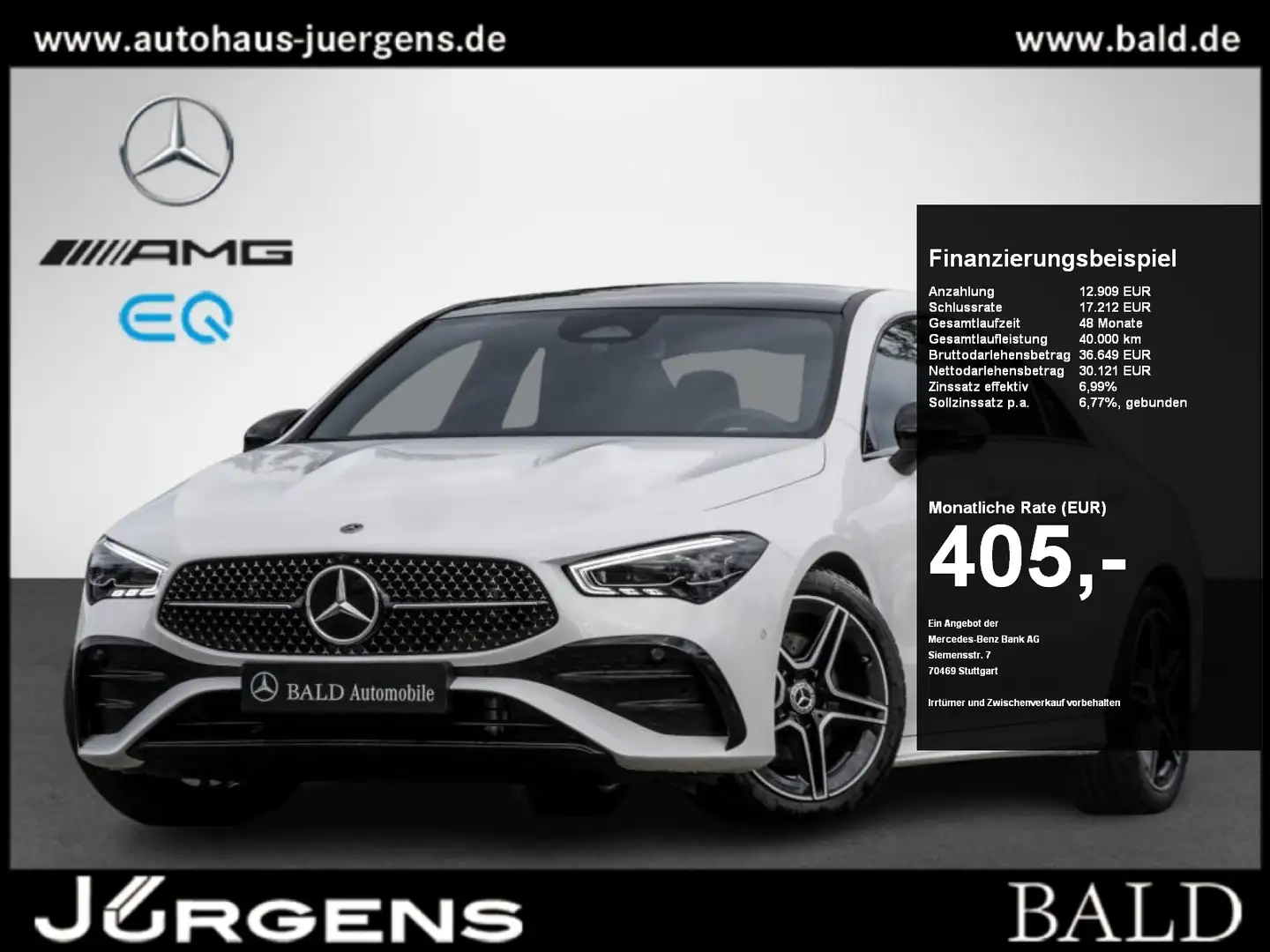 Mercedes-Benz CLA 220 4M Coupé AMG-Sport/Pano/Burm/MLB/Night Weiß - 1