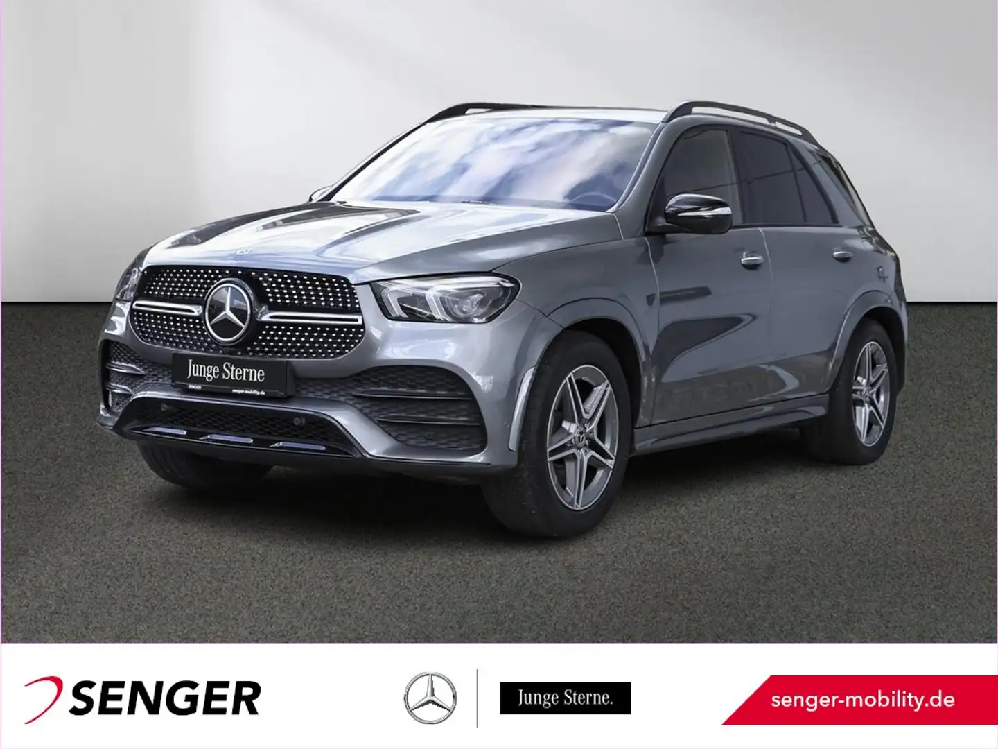 Mercedes-Benz GLE 350 de 4M AMG Airmatic Burmester 360°-K. AHK Gris - 1