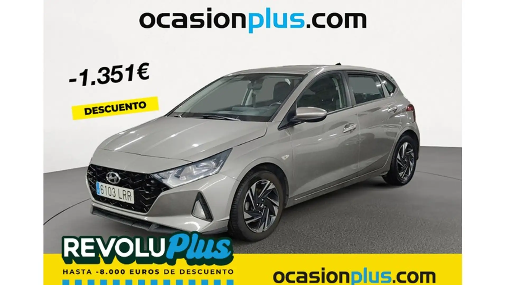 Hyundai i20 1.0 TGDI SLX 100 Gris - 1