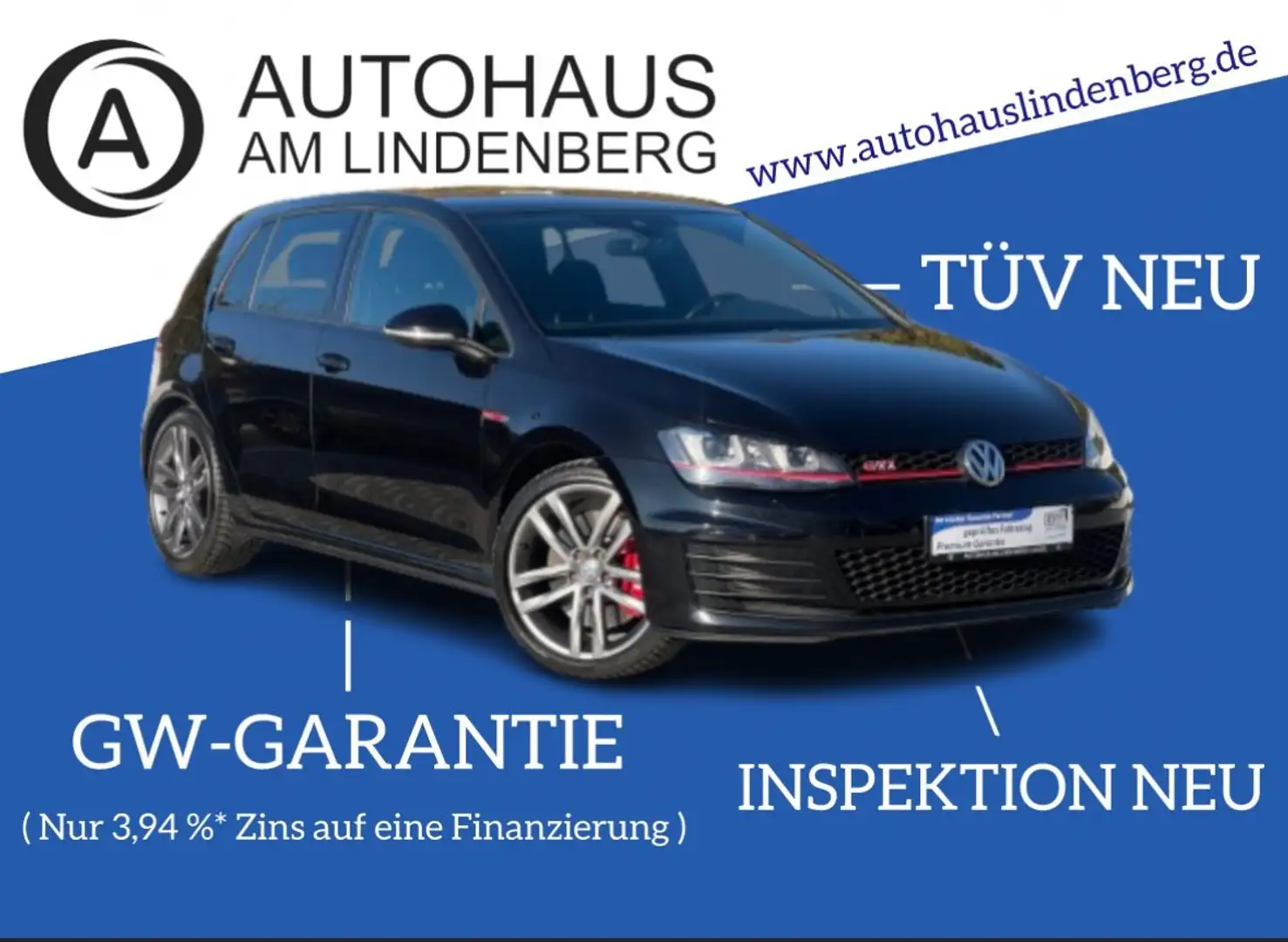 Volkswagen Golf VII Lim. GTI PERFORMANCE*SHZ*PDC*NAVI*TEMPO Schwarz - 1