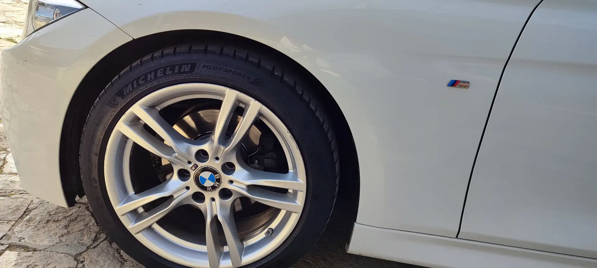 BMW 320 320d Touring Msport Bianco - 2