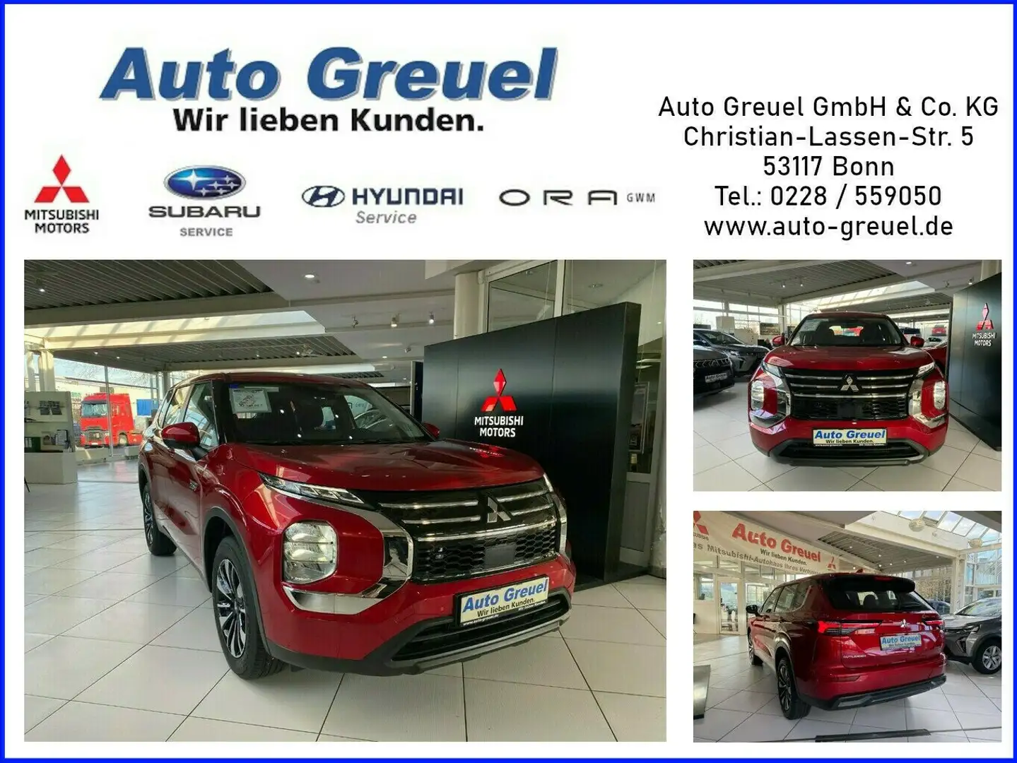 Mitsubishi Outlander 2.4 PHEV S-AWC Basis Rot - 1