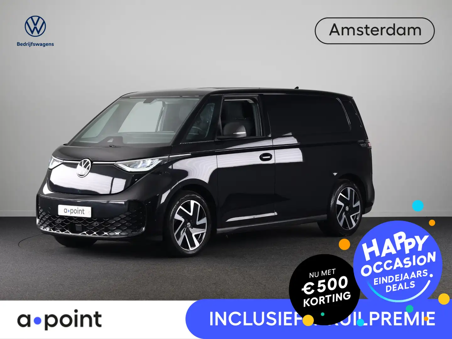 Volkswagen ID. Buzz Cargo 77 kWh 204PK | Navigatie | Trekhaak | Verwarmde vo Fekete - 1