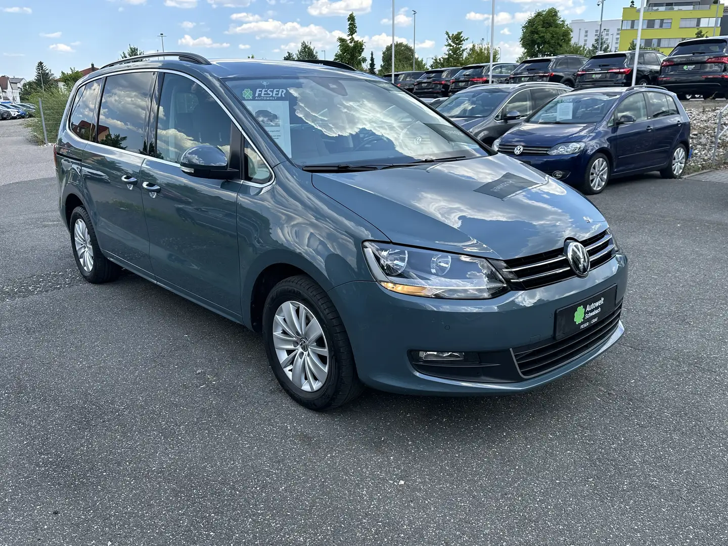 Volkswagen Sharan Comfortline 1.4 TSI KLIMA NAVI SHZ PDC Bleu - 2
