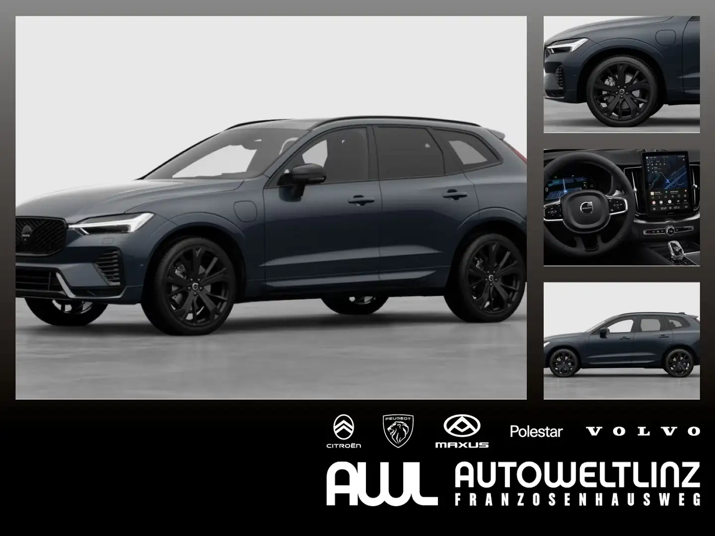 Volvo XC60 T6 AWD PHEV Ultra Black Blau - 1