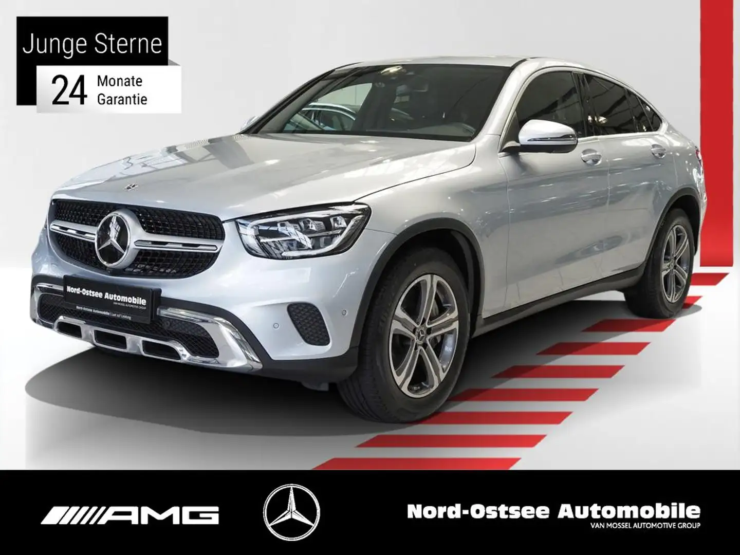 Mercedes-Benz GLC 300 de 4M NAVI AHK SHD 360 LED KEYLESS Argent - 1