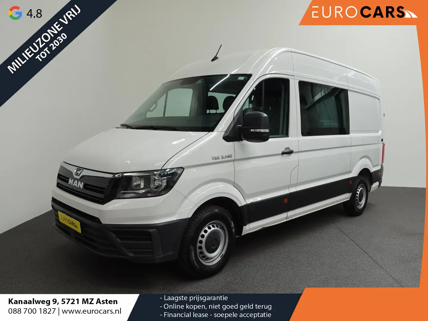 MAN TGE 3.140 2.0 TDI 140pk Dubbele Cabine L3H3 7 persoons Blanc - 1