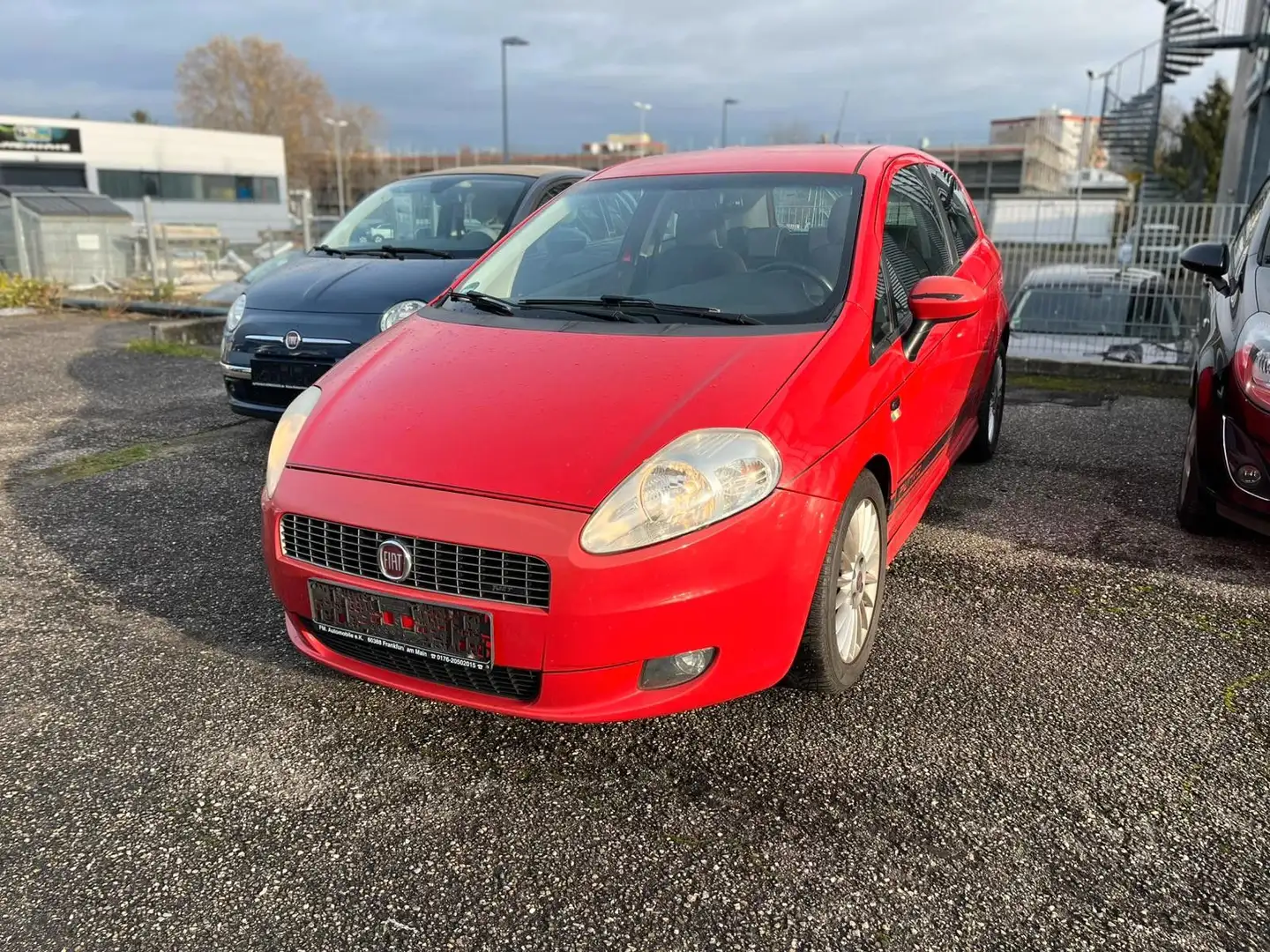 Fiat Grande Punto 1.4 16V Turbo Dynamic Rouge - 1
