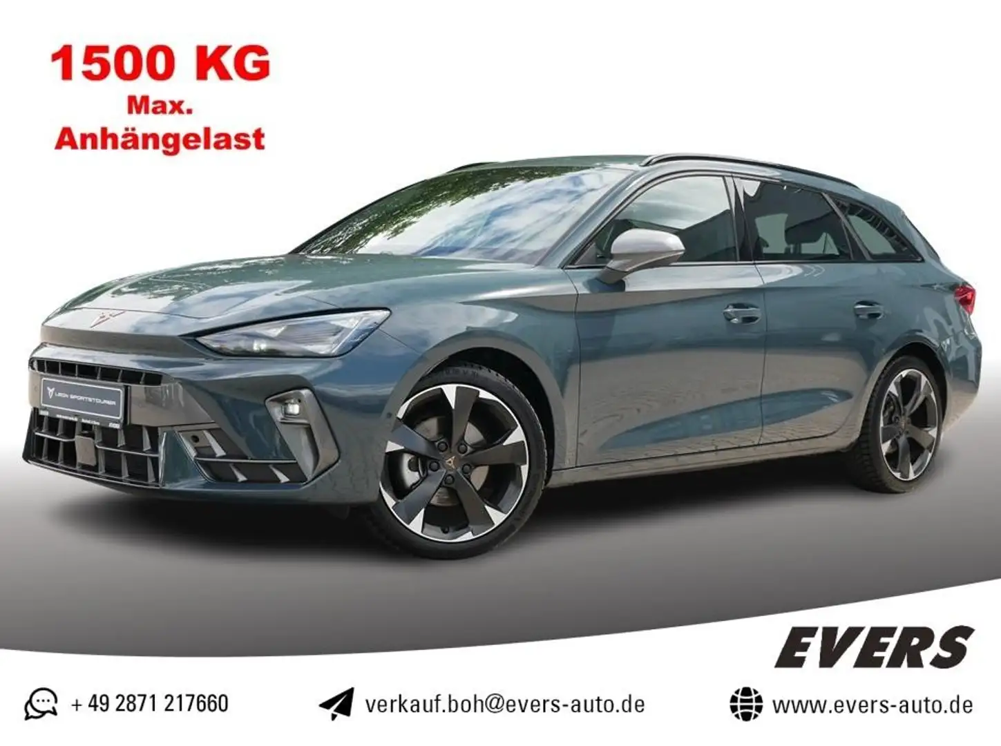 CUPRA Leon ST 1.5 eTSI DSG AHK+FULL-LINK+ACC+KAMERA Blau - 1