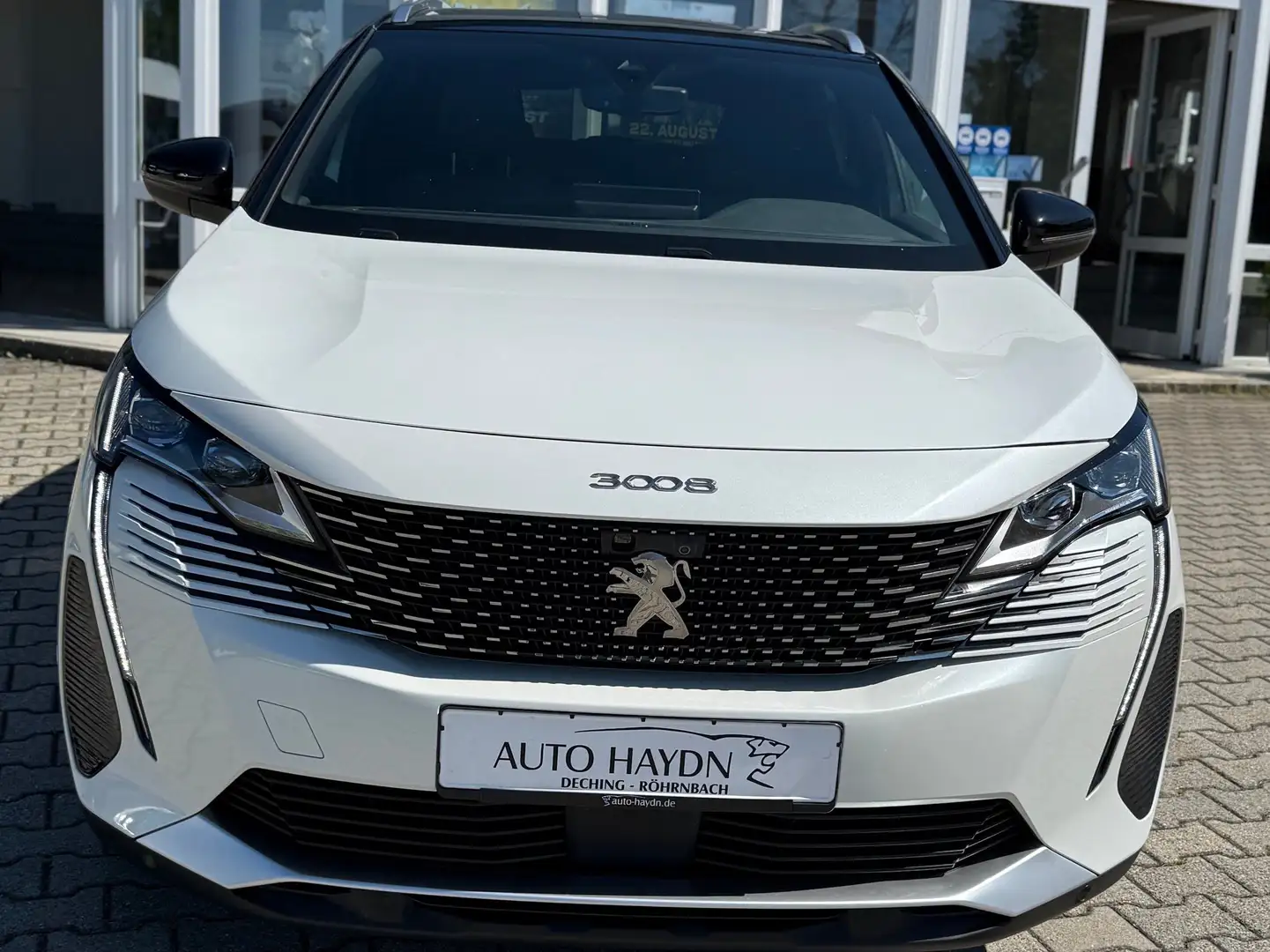 Peugeot 3008 Hybrid4 300 GT,Szhg,360°,el.Heckkl.,AHK,Pano, Blanc - 2