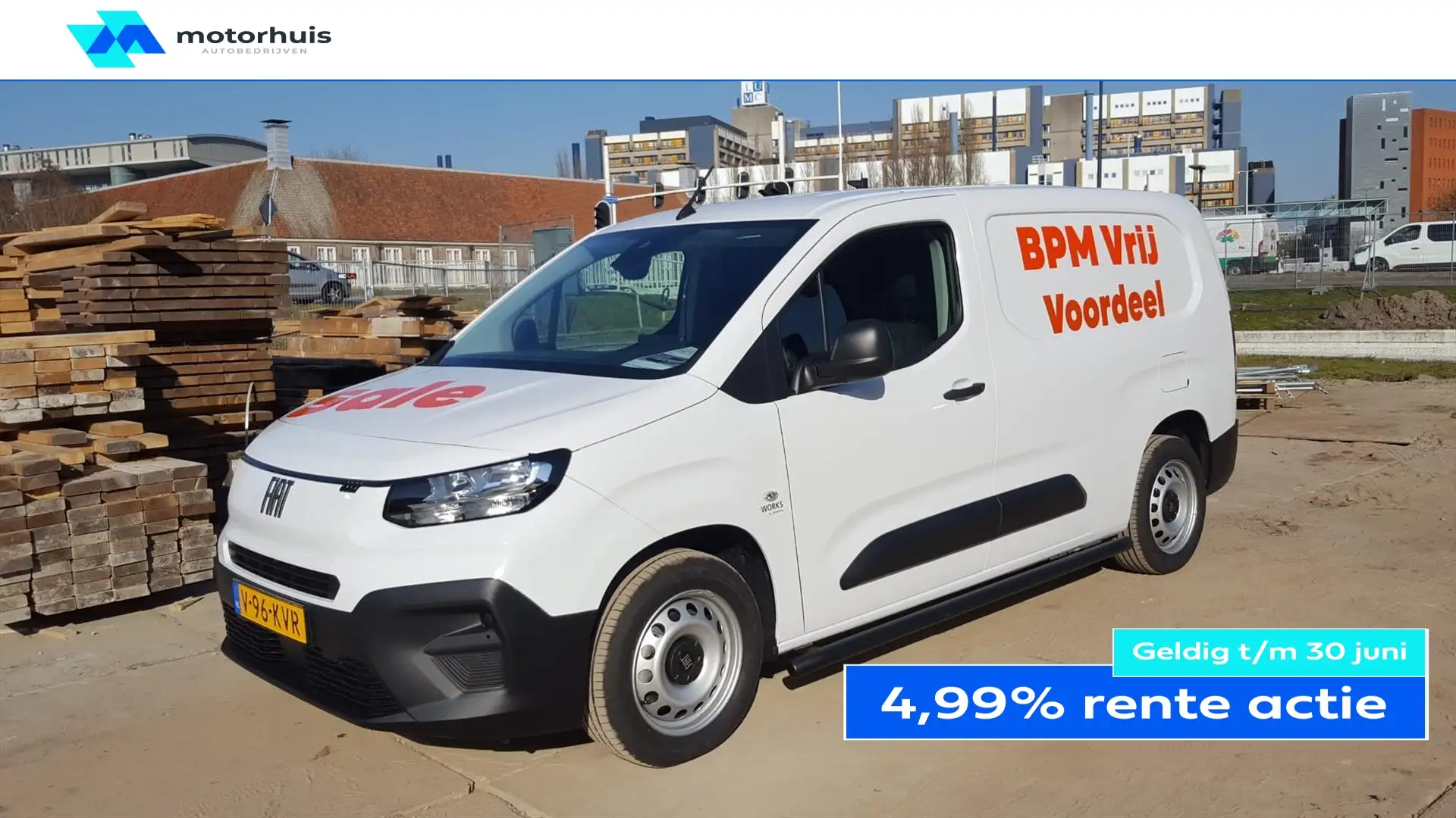 Fiat Doblo Cargo New Nieuw - Diesel - Géén B.P.M. - Volledig Wit - 1