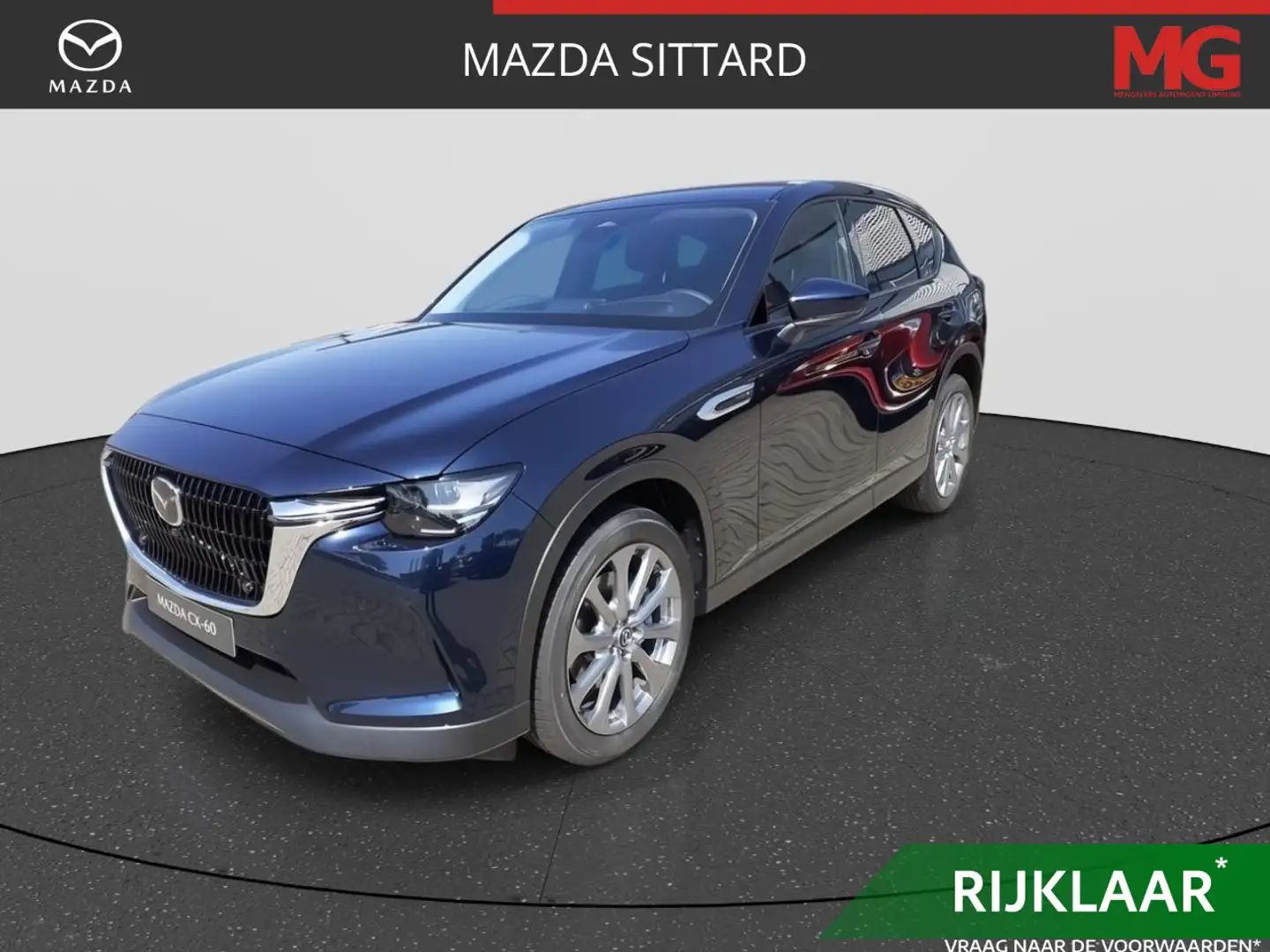 Mazda CX-60 2.5 e-SkyActiv PHEV Exclusive-Line Business Blauw - 1