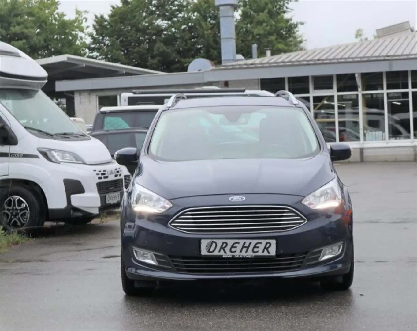 Ford Grand C-Max C-Max 1.0 EcoBoost Grand Titanium AHK/PDC/Klima BC Bleu - 2