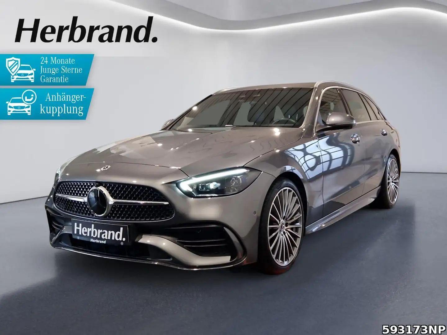 Mercedes-Benz C 300 d T AMG DISTRONIC Ambiente AHK Memory 360° Gris - 1