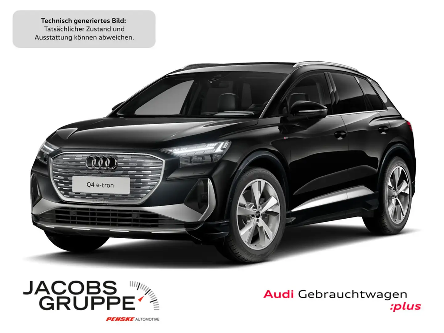 Audi Q4 e-tron 45 S line AHK/ACC/MATRIX/SONOS/HuD/360° Schwarz - 1