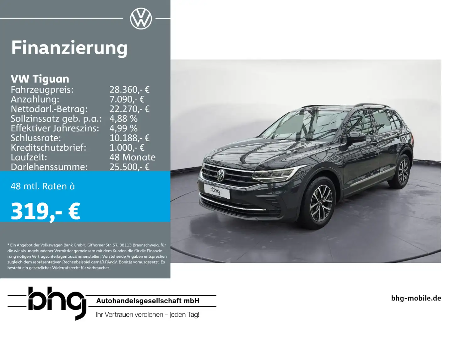Volkswagen Tiguan 1.5 TSI OPF DSG Life Grau - 1