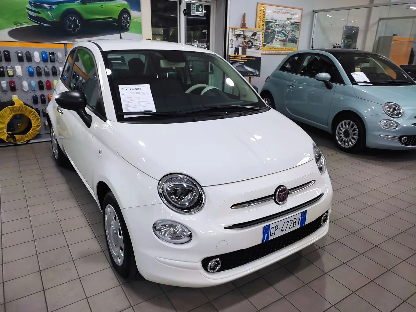 Fiat 500 1.0 Hybrid Dolcevita Weiß - 1
