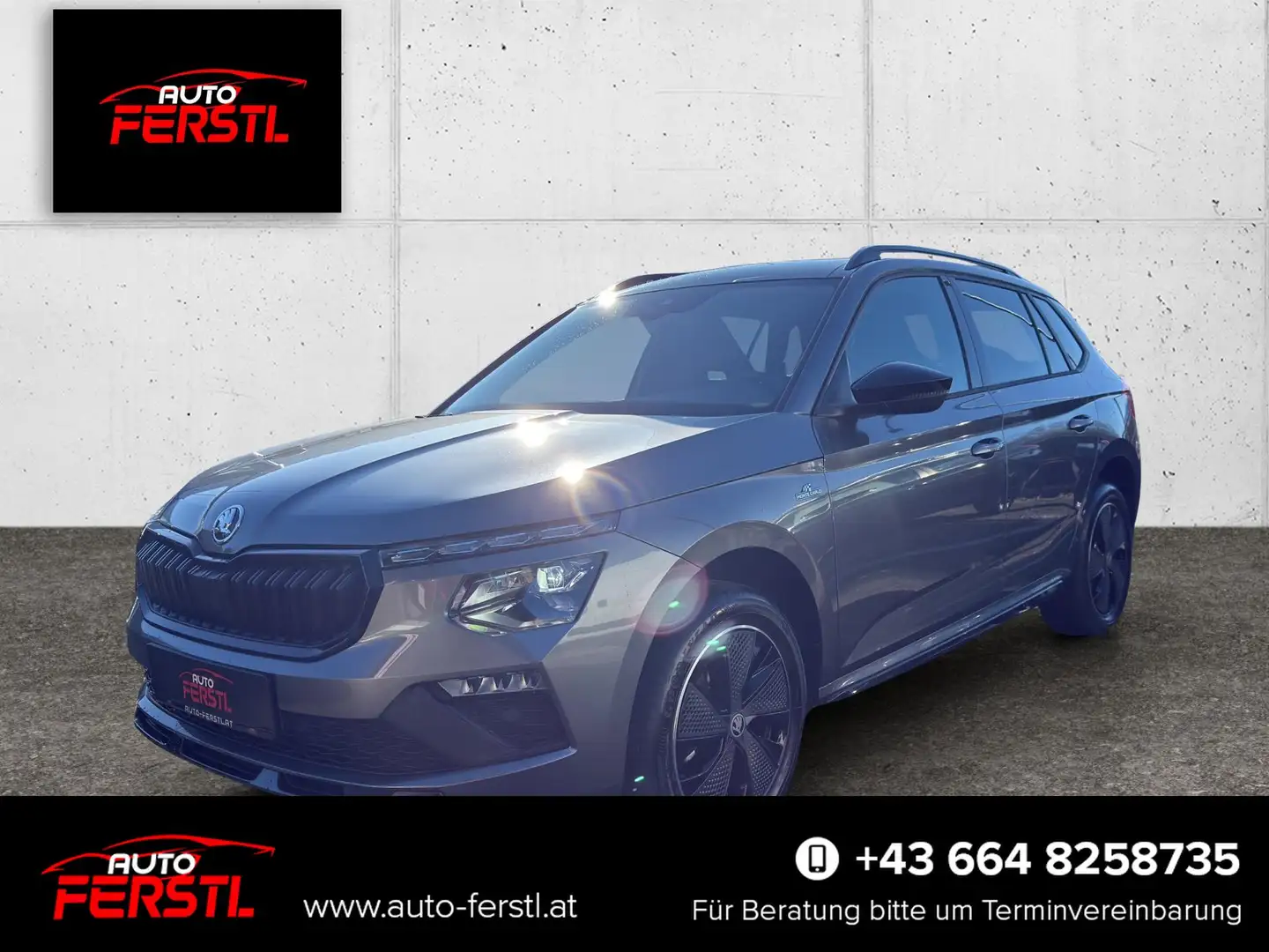 Skoda Kamiq 1,5 TSI DSG Monte Carlo AHK/ABSTANDSTEMPOMAT/MA... Grau - 1