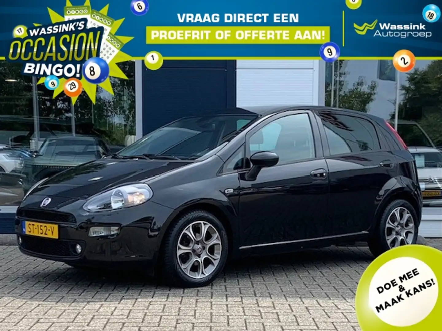 Fiat Punto 0.9 TwinAir Turbo 100pk 5-drs Sempre | Navigatie | Schwarz - 1