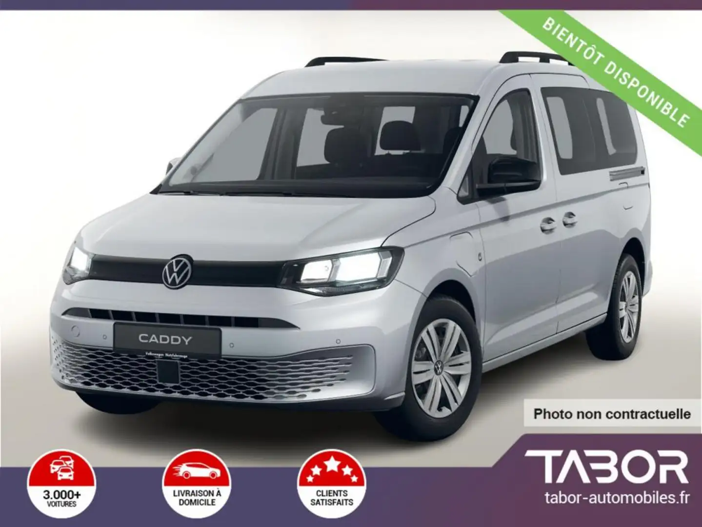 Volkswagen Caddy Maxi 1.5 PHEV 116 DSG Keyl Kam Argent - 1