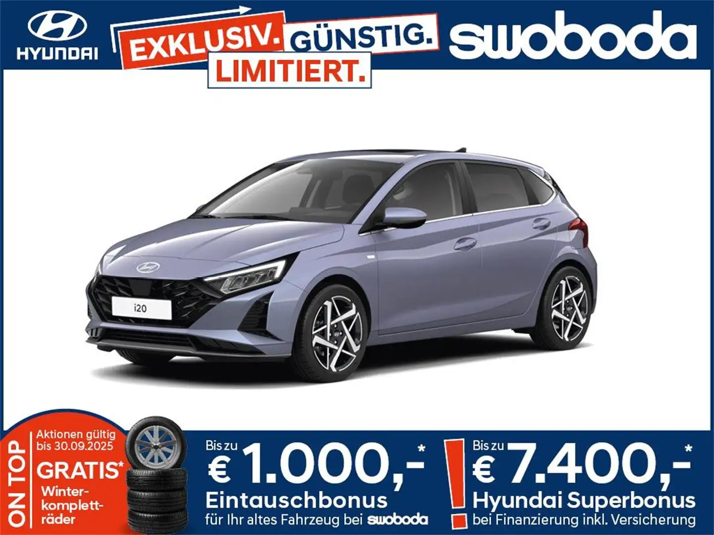 Hyundai i20 (BC3) GO 1.2 MPI b5bg1 Blauw - 1