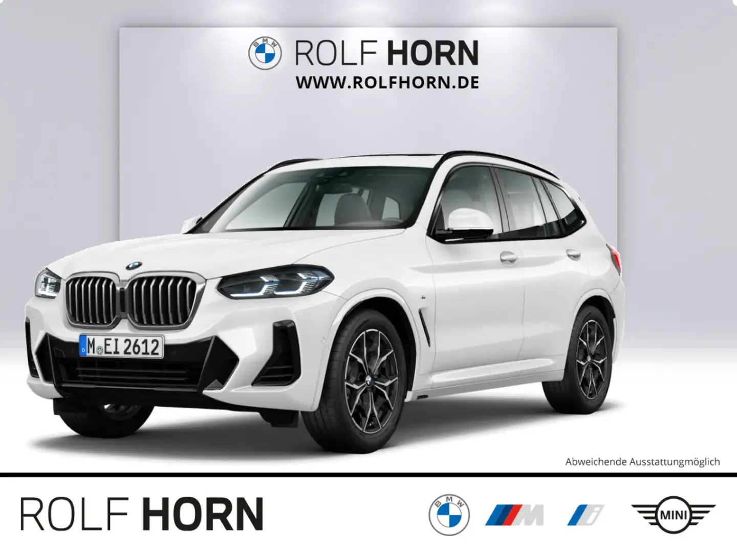 BMW X3 xDrive30d M Sportpaket AHK Pano Laser RKamera Weiß - 1