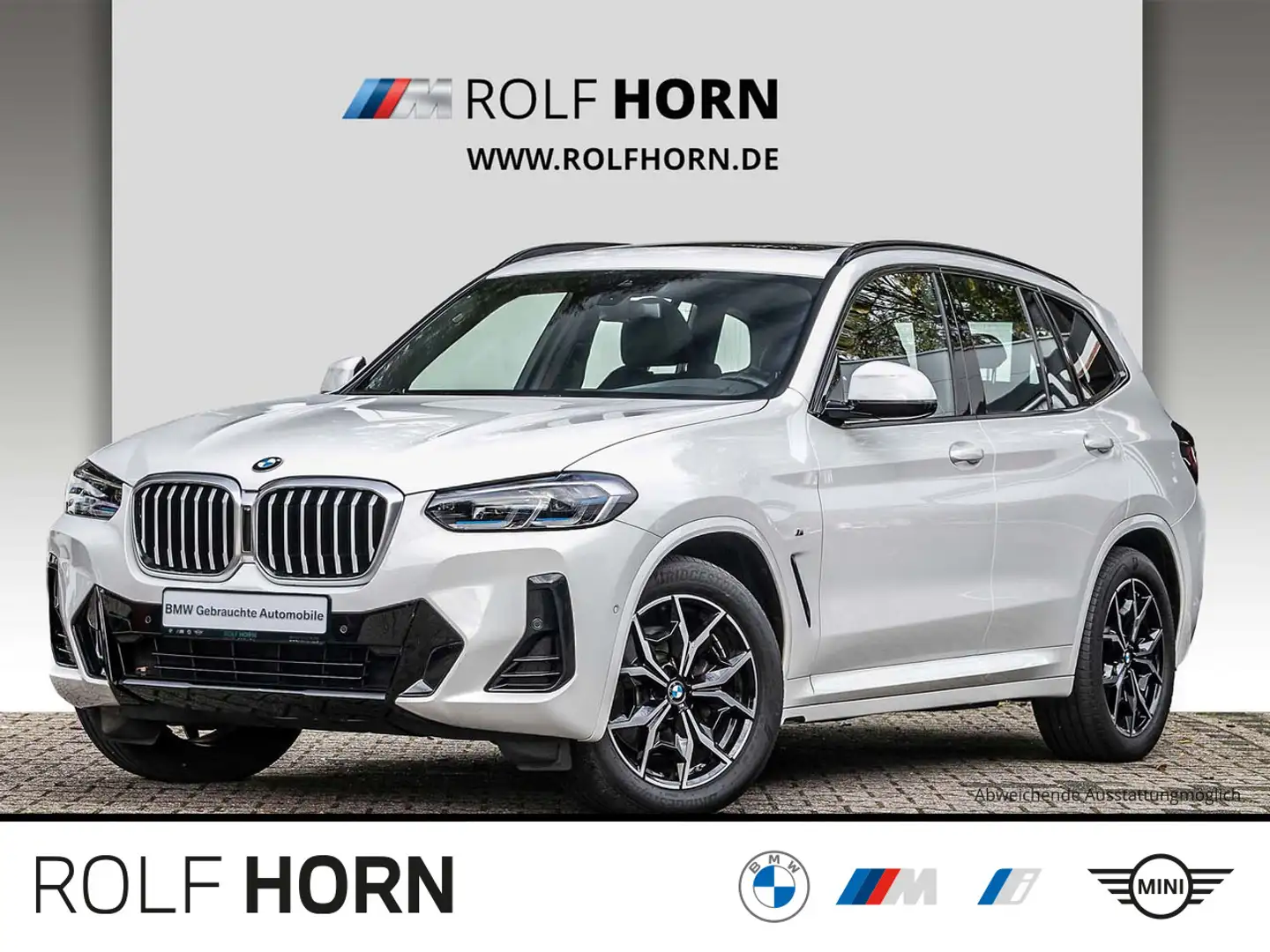 BMW X3 xDrive30d M Sportpaket AHK Pano Laser RKamera Weiß - 1