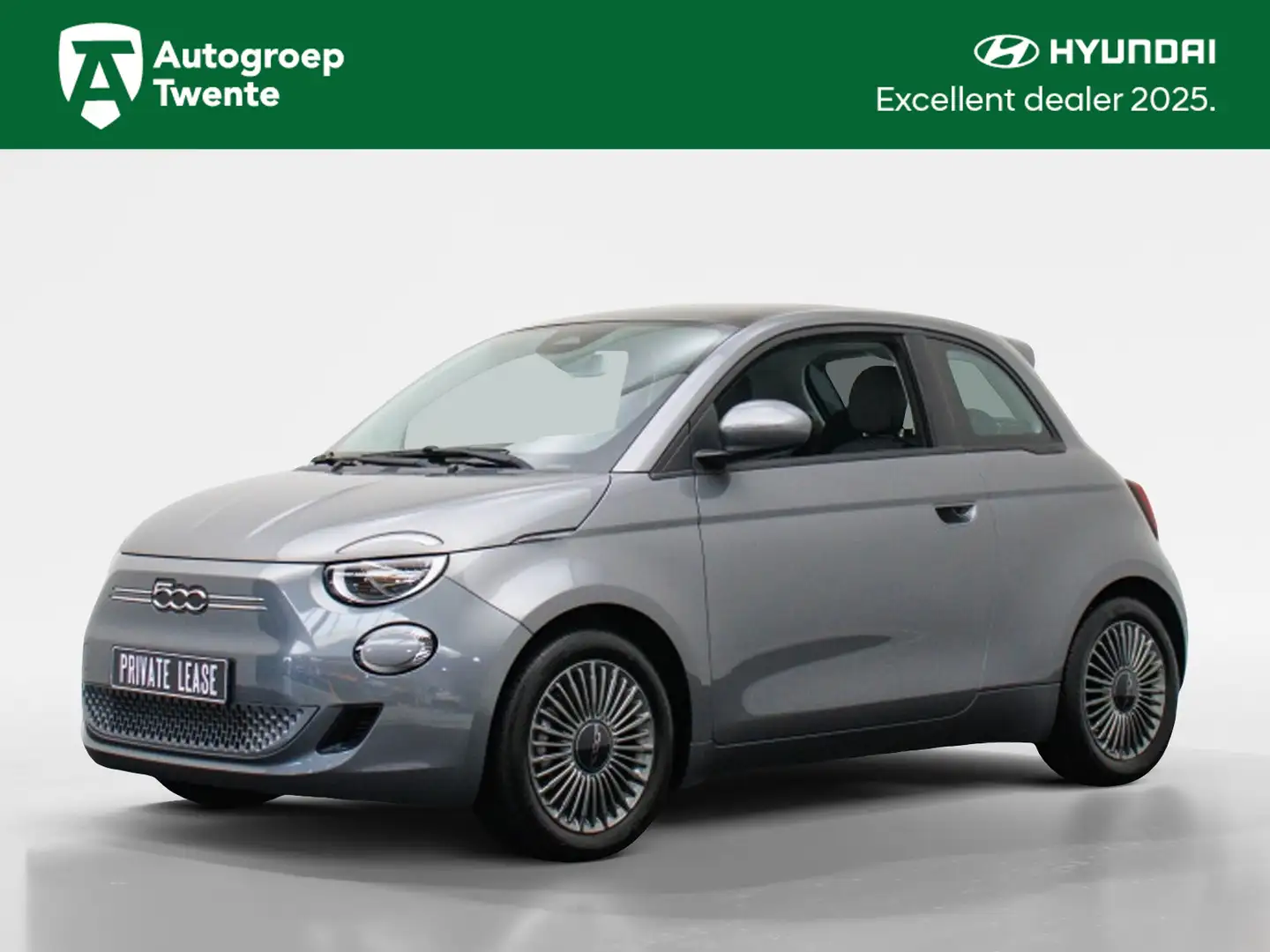 Fiat 500 Icon 42 kWh | Private lease 339,- p.m. Gris - 1