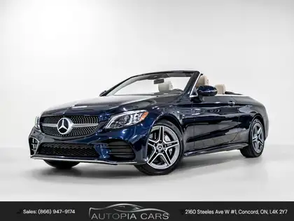 Blue 2019 Mercedes-Benz C-Class Convertible All-Wheel Drive Automatic