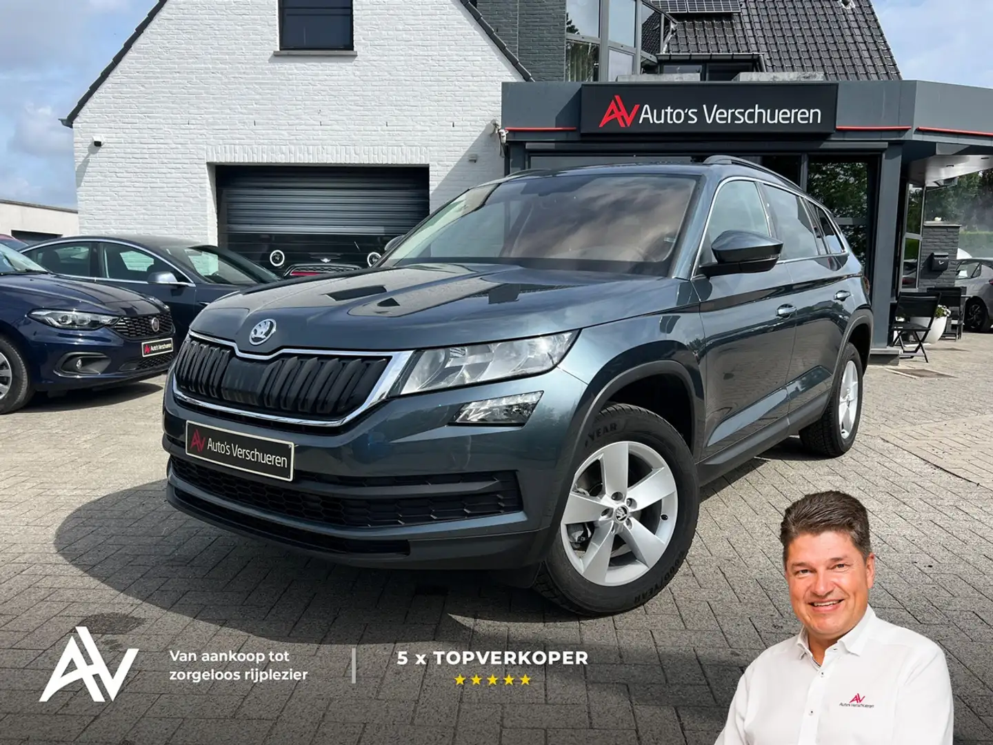 Skoda Kodiaq 1.5 TSI Ambition ** Carplay/Android | Zetelverw... Сірий - 1