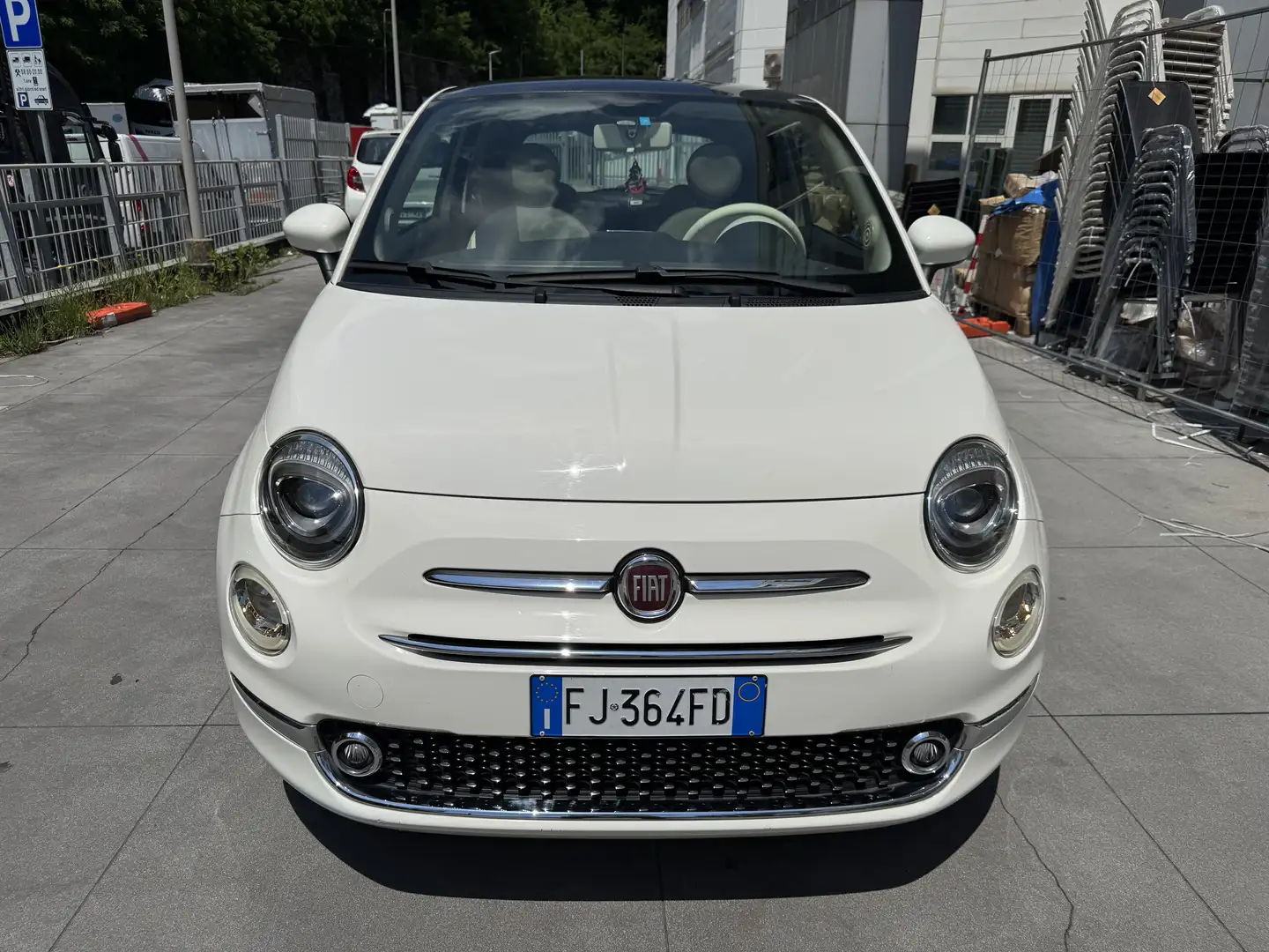 Fiat 500 1.2 Lounge NEOPATENTATI Blanc - 2