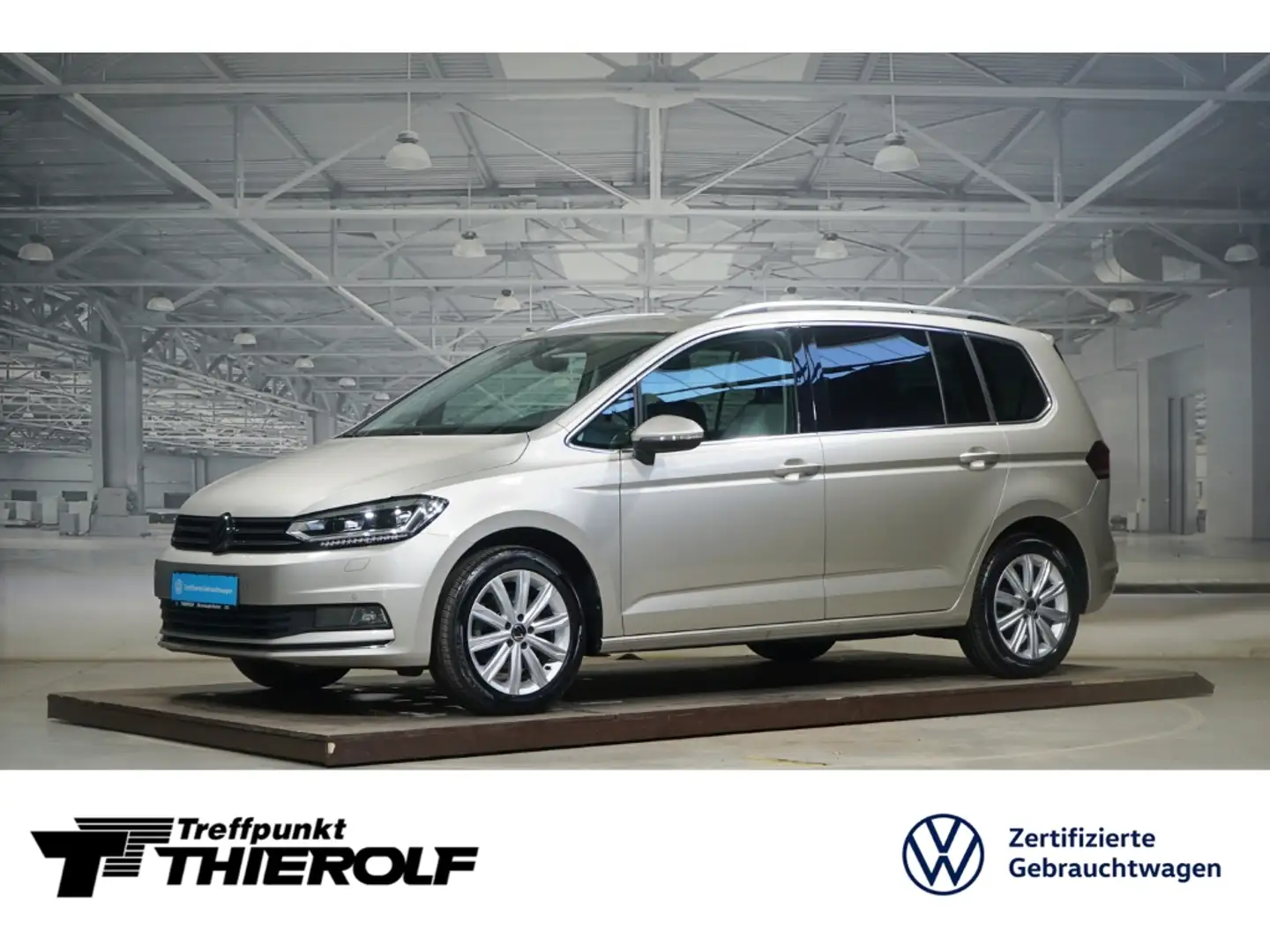 Volkswagen Touran Highline 2.0 TDI DSG AHK Kamera Navi Sitzhz Silber - 1