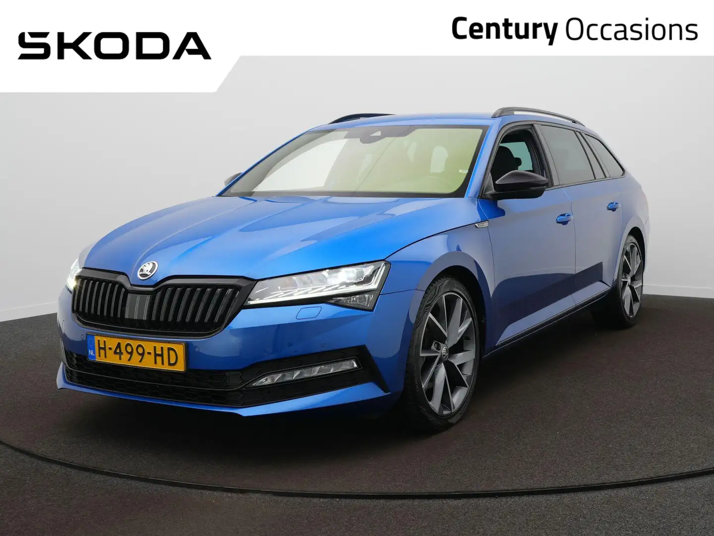 Skoda Superb Combi 1.5 TSI ACT Sportline Business DSg / Camera Blauw - 1
