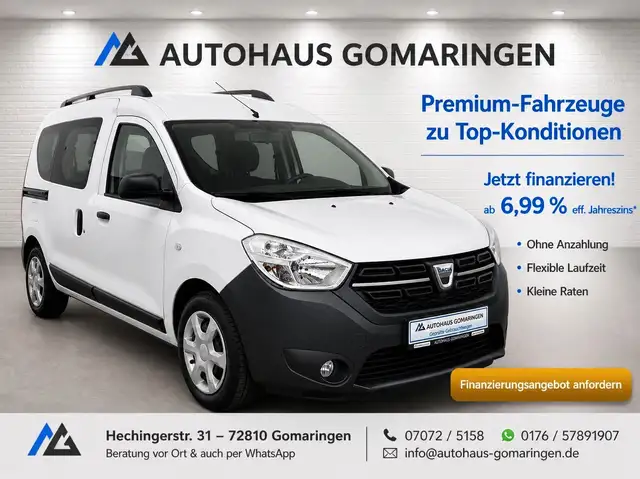 Dacia Dokker TÜV NEU*NAVI*KAMERA*CAR PLAY*FES*1.Hand*