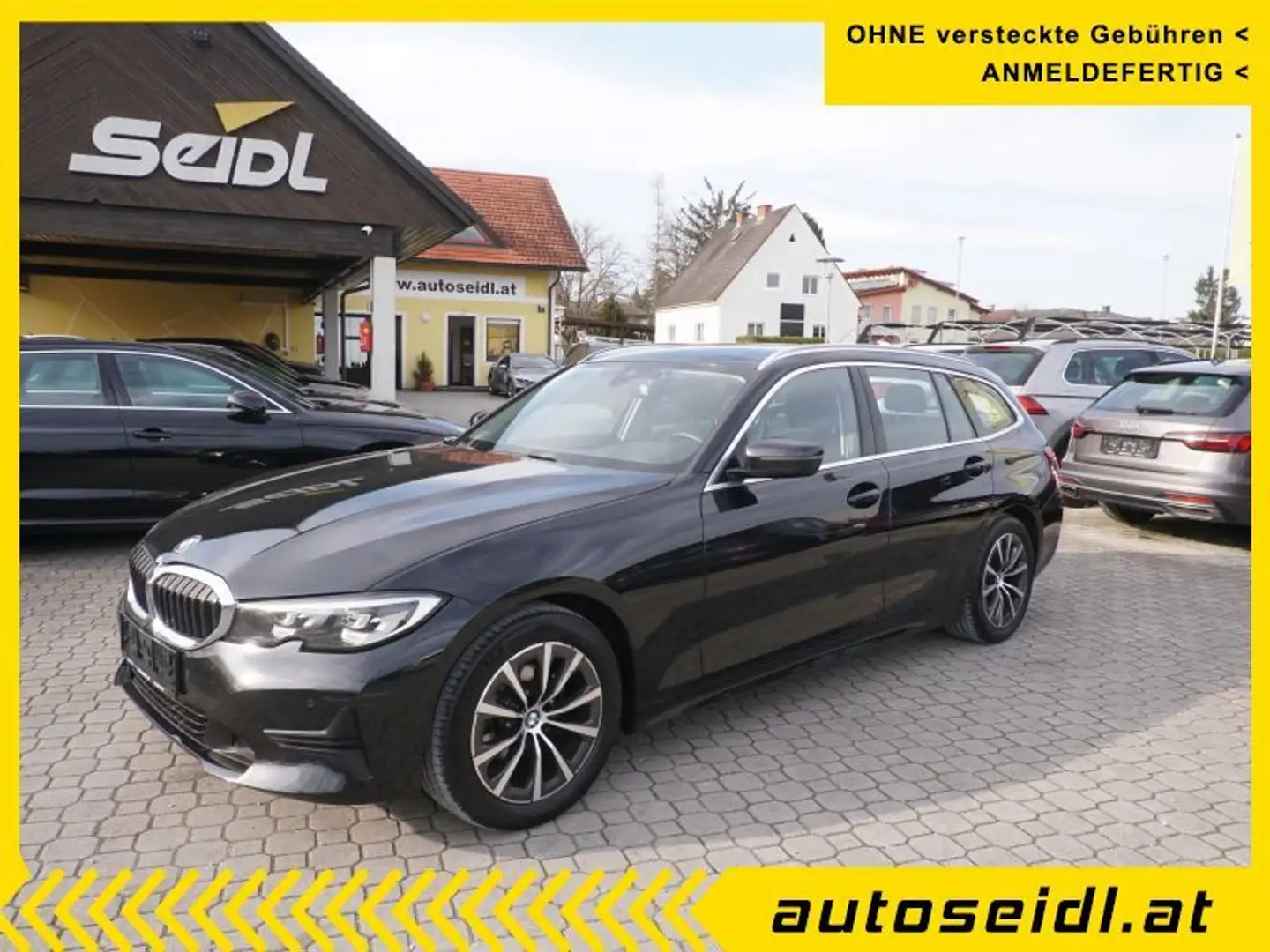 BMW 316 d Touring Aut. *17"ALU+LED+NAVI* Schwarz - 1
