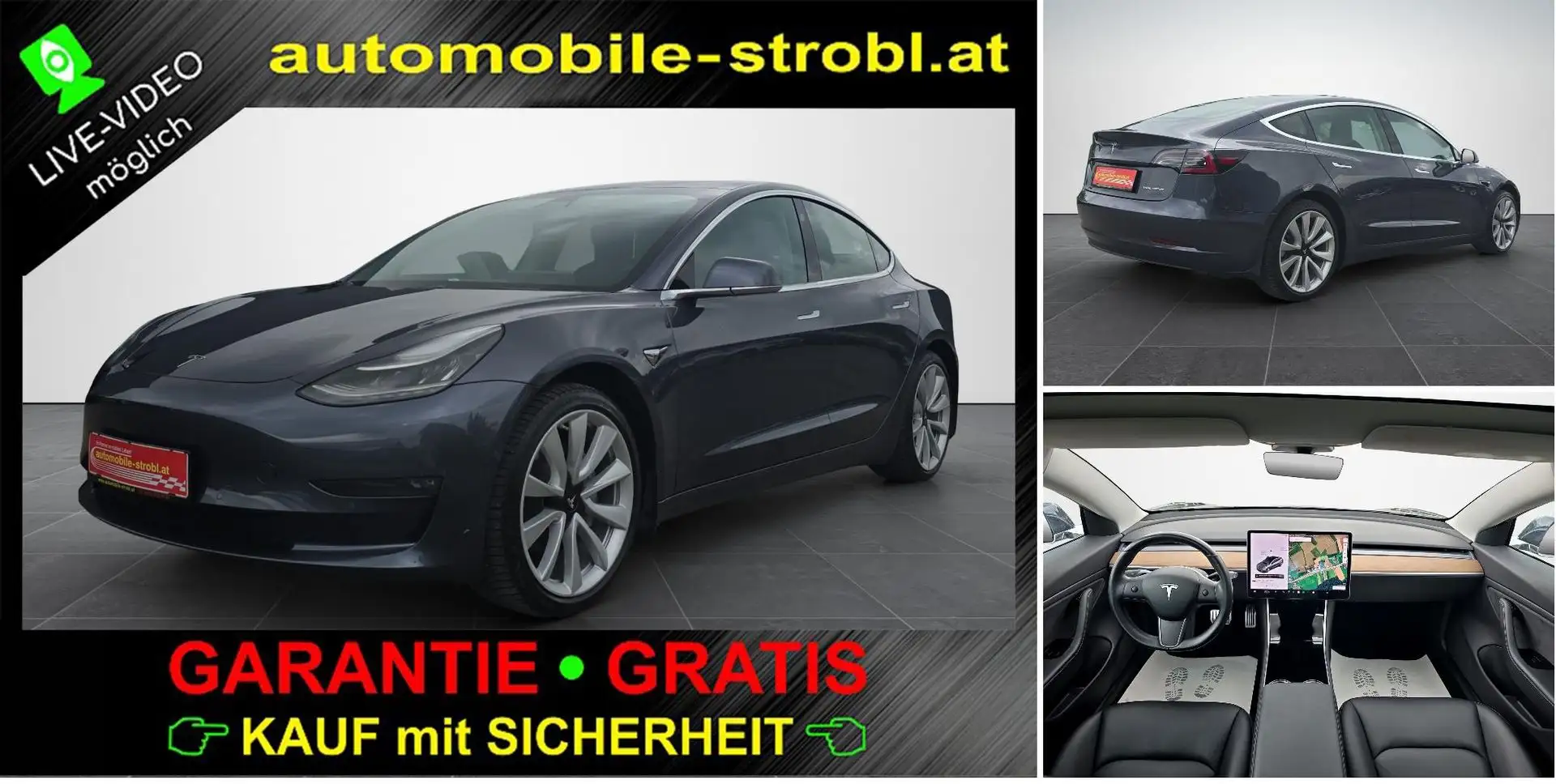 Tesla Model 3 Long R. Dual AWD AutoP. Pano GARANTIE Серый - 1