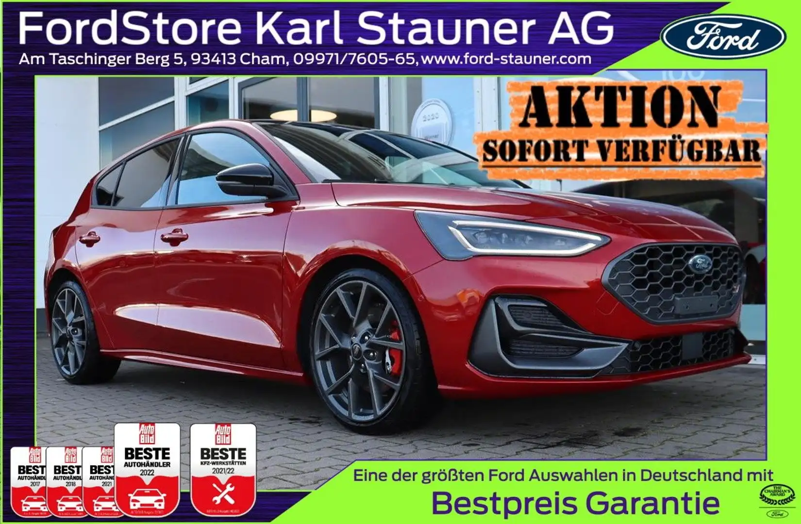 Ford Focus ST X 2.3 B&O Matrix LED 4,99% FIN* AHK Rojo - 1