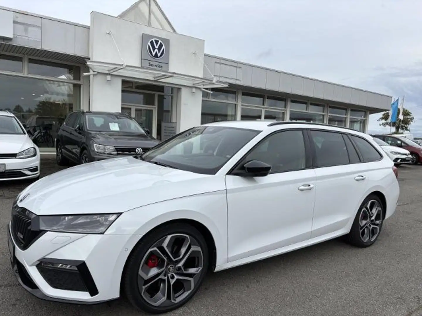 Skoda Octavia Combi 2.0 TDI DPF RS Plus 4x4 DSG ACC Navi Weiß - 2