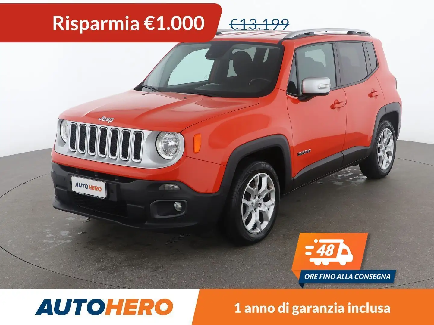 Jeep Renegade 1.6 M-Jet Limited FWD Arancione - 1