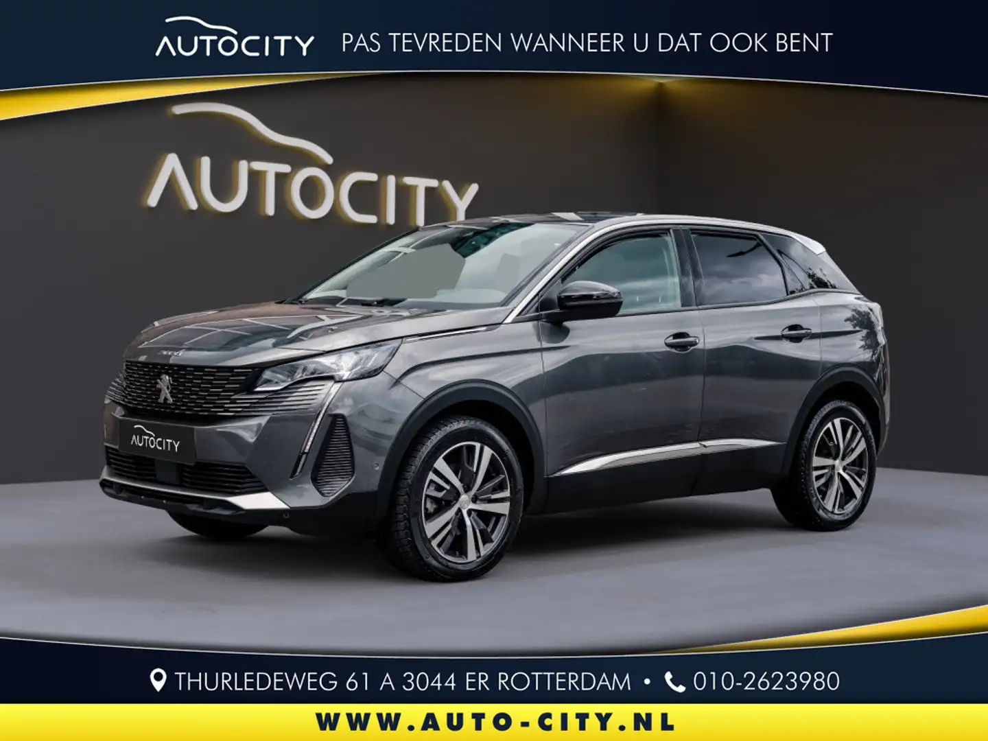 Peugeot 3008 3008 1.2 PureTech 130 Allure Pack Camera l Keyless Grijs - 1