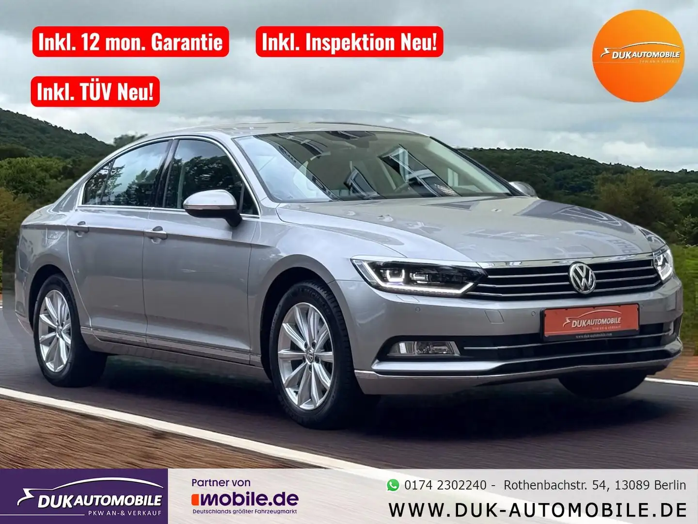 Volkswagen Passat Highline BMT/Start-Stopp *1.Hand* Argent - 1