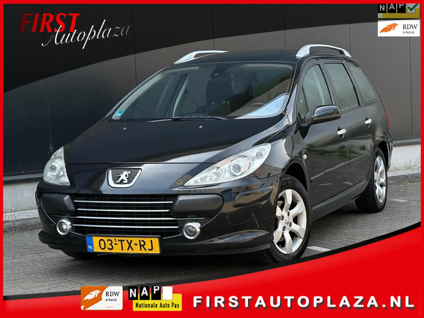 Peugeot 307 SW 2.0-16V Pack AUTOMAAT CRUISE/AIRCO/TREKHAAK Zwart - 1