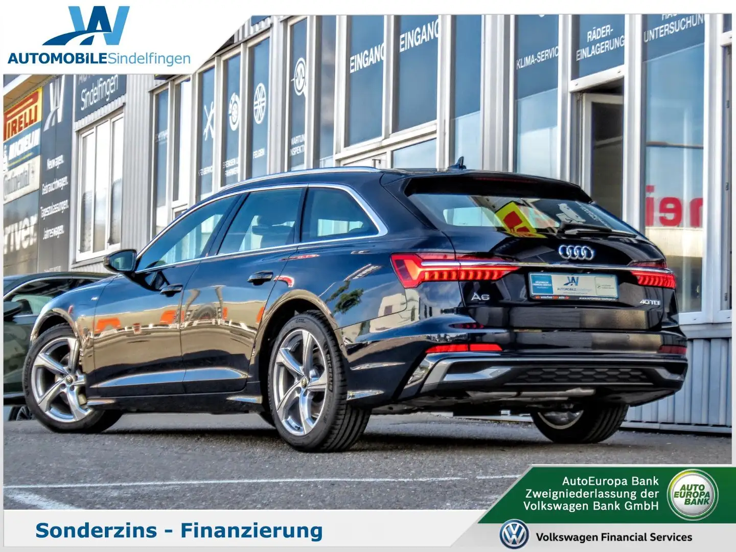 Audi A6 Avant 40TDI 2x S line MATRIX 360° PARKLENK Bleu - 2