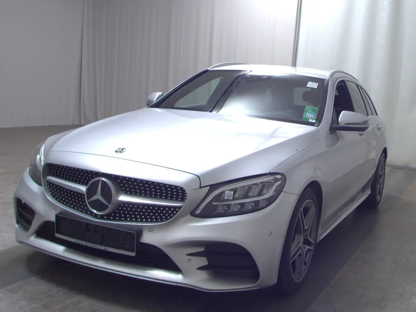 Mercedes-Benz C 220 T d  AMG Line HUD Navi LED Leder ACC vc Silber - 2