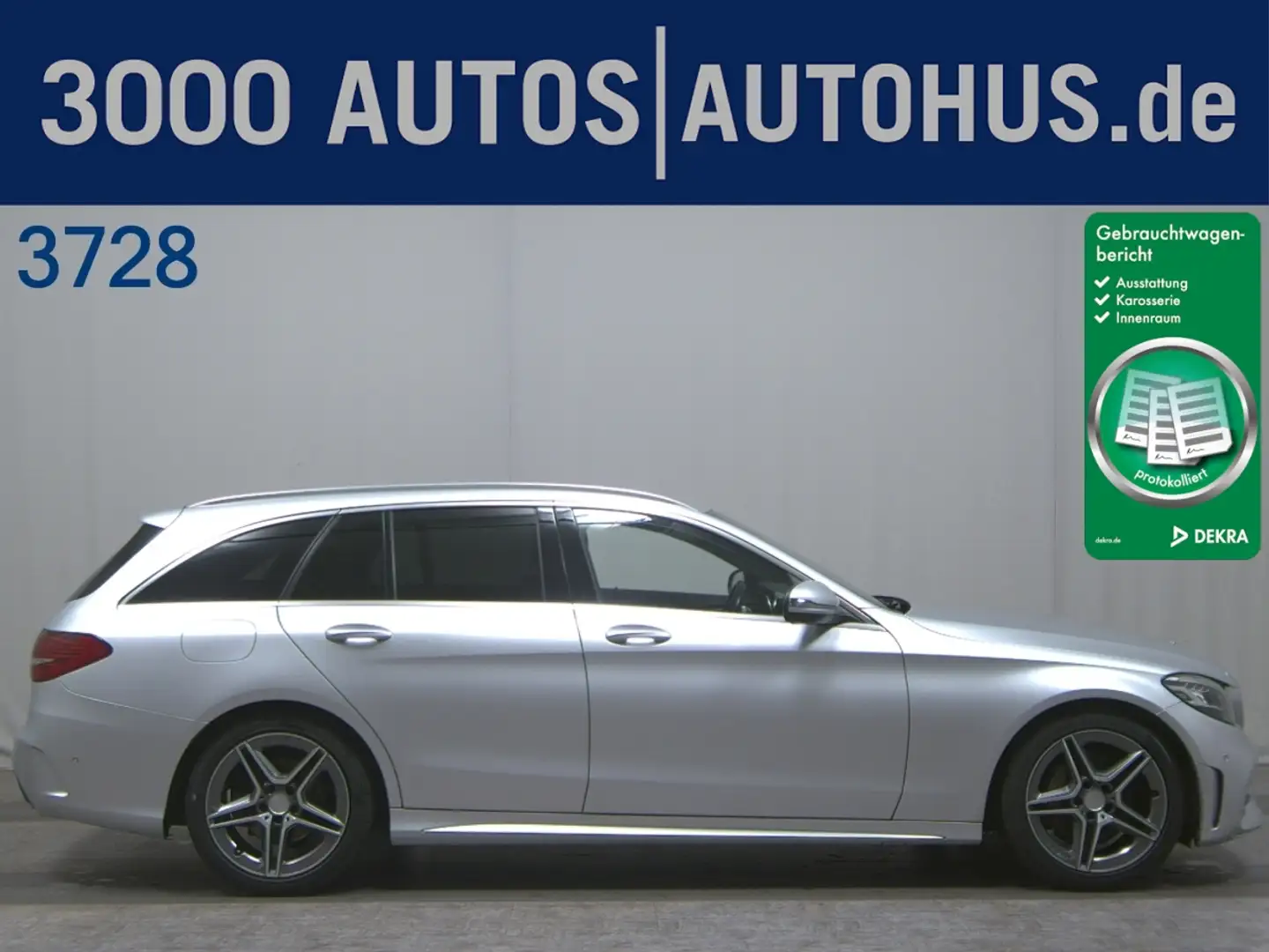 Mercedes-Benz C 220 T d  AMG Line HUD Navi LED Leder ACC vc Silber - 1