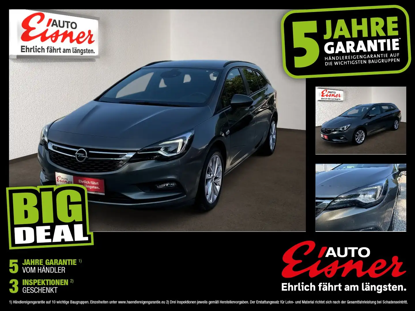 Opel Astra K Sports Tourer 2xKlima Fernlichtass. LED Grau - 1